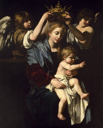 Virgin and Child with Angels by Bartolomeo Cavarozzi
